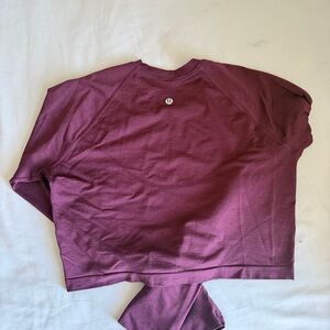 Lululemon Maroon crop athletic top